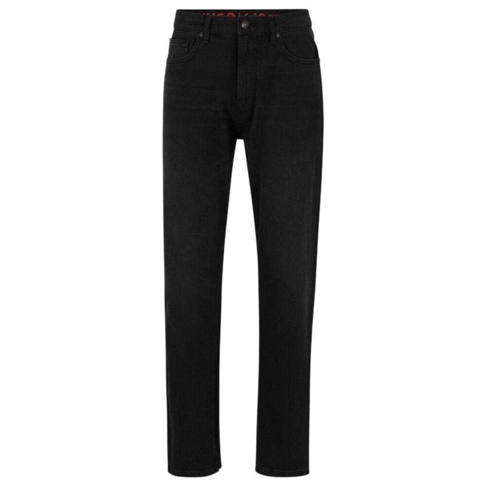 Hugo Mens Graffiti Face 5 Pockets Slim Jeans / Black